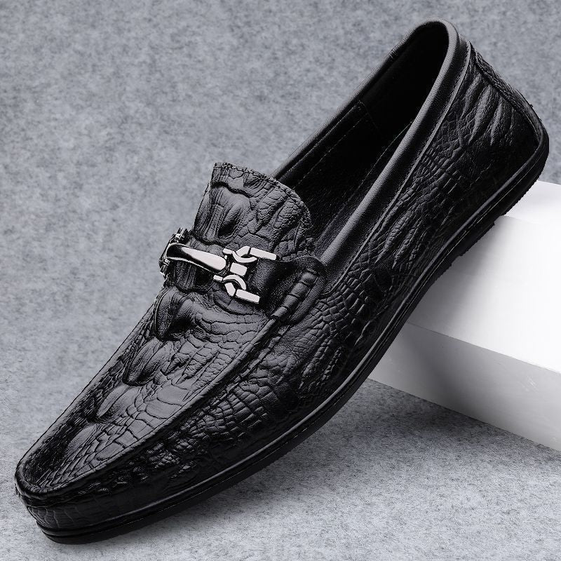 Herren Elegante Mokassins aus hochwertigem Leder mit modischem Detail