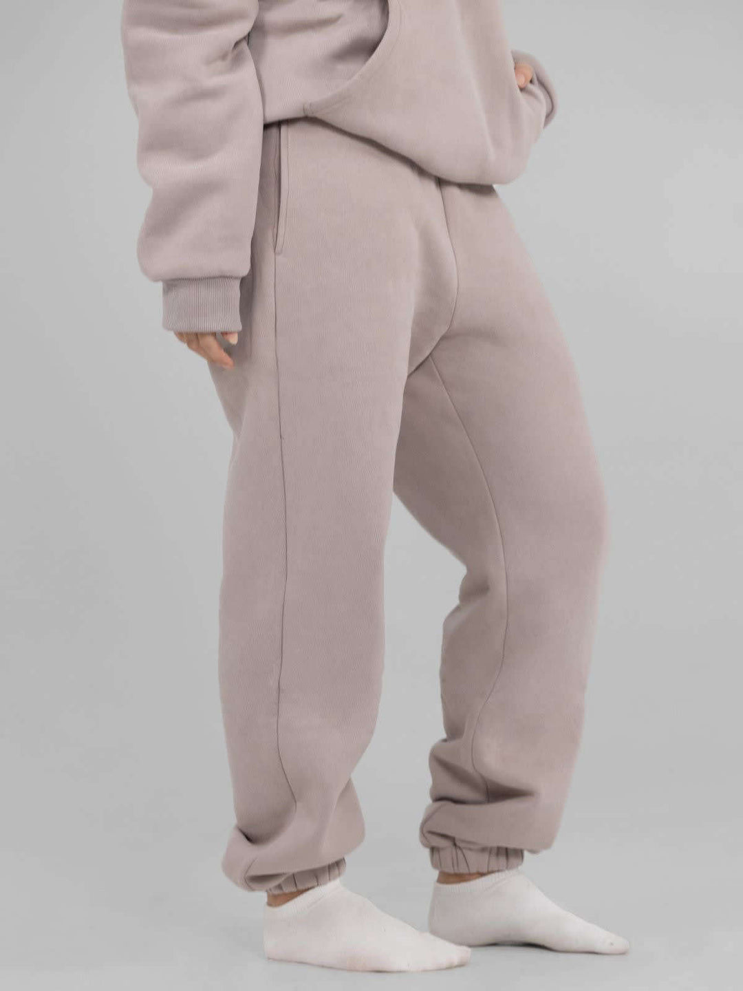 Damen nan lässige Sweatpants mit hohem Bund, seitlichen Eingrifftaschen und elastischen Bündchen Shop Nory