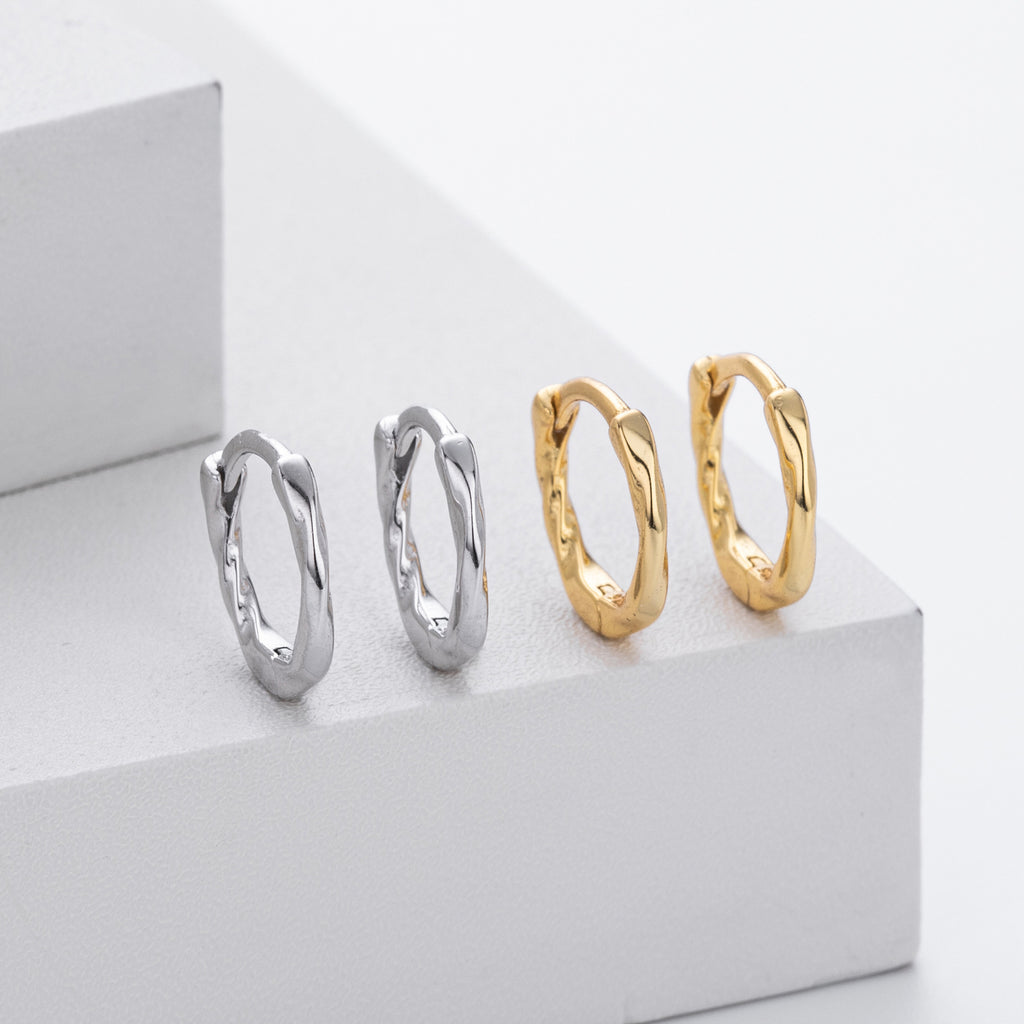 Damen Creolen im modernen drehbaren Design aus hochwertigem 925 Sterling Silber Shop Nory