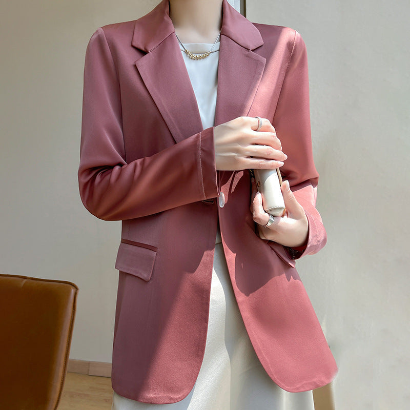Damen Leichttaillierter Longblazer mit Knopfverschluss und Flap‑Taschen Shop Nory