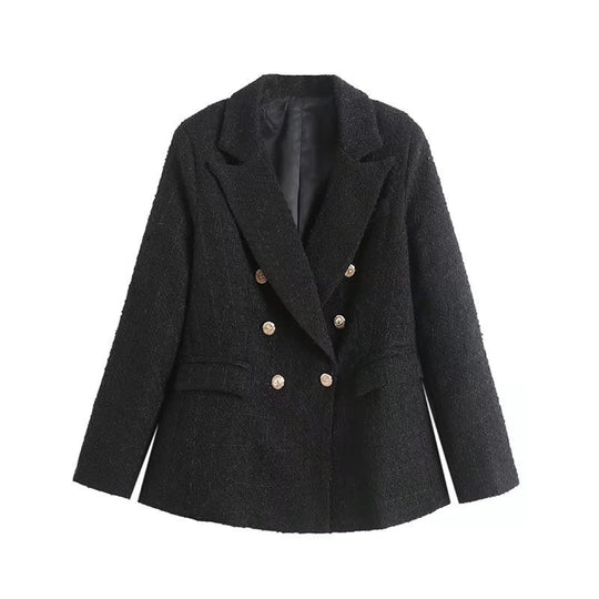 Damen Doppelt-knöpfige Blazerjacke