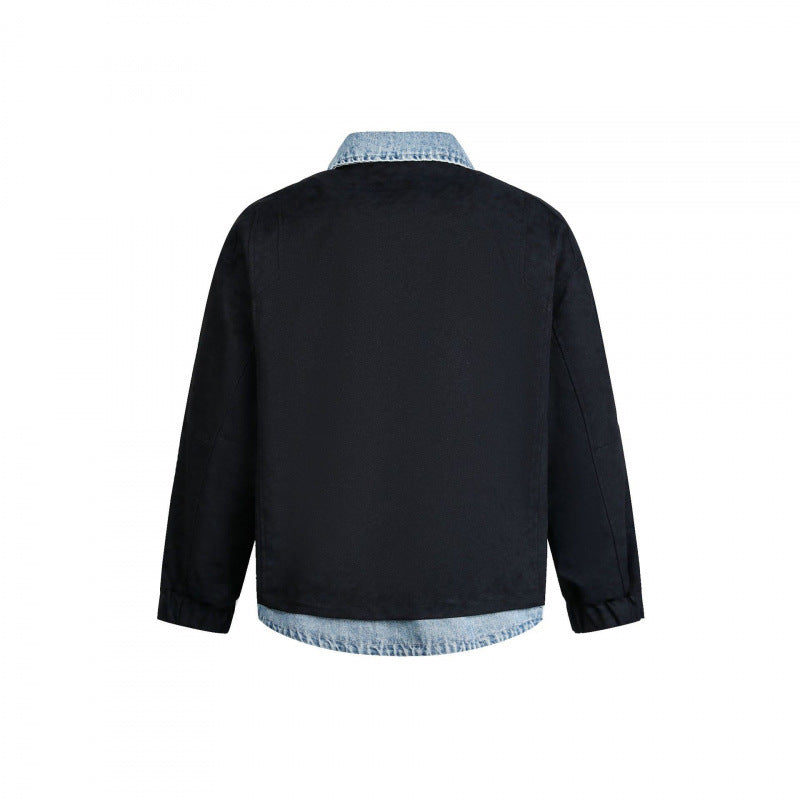 Herren Lagenjacke mit Velourslederoptik und integriertem Jeansfutter Shop Nory