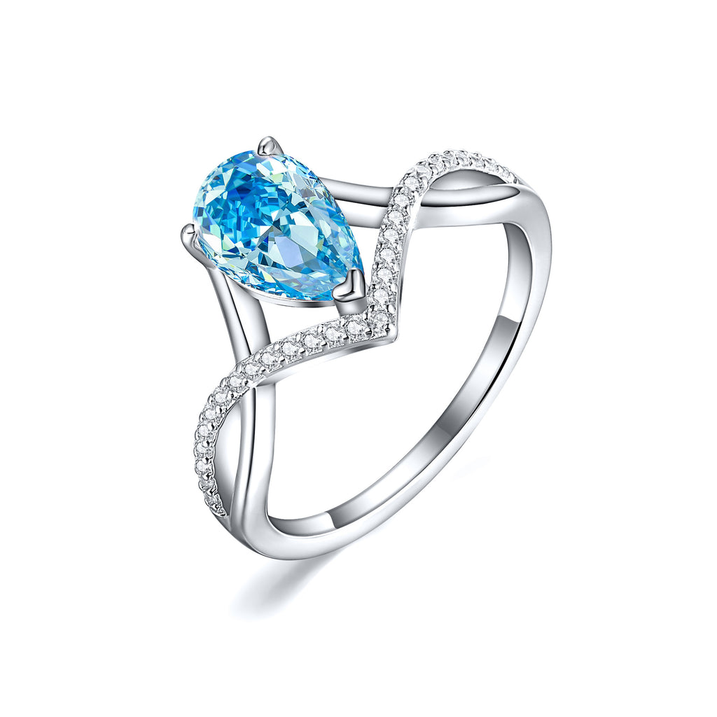 Damen Verlobungsring mit luxuriösem Zirkonia-Besatz Shop Nory