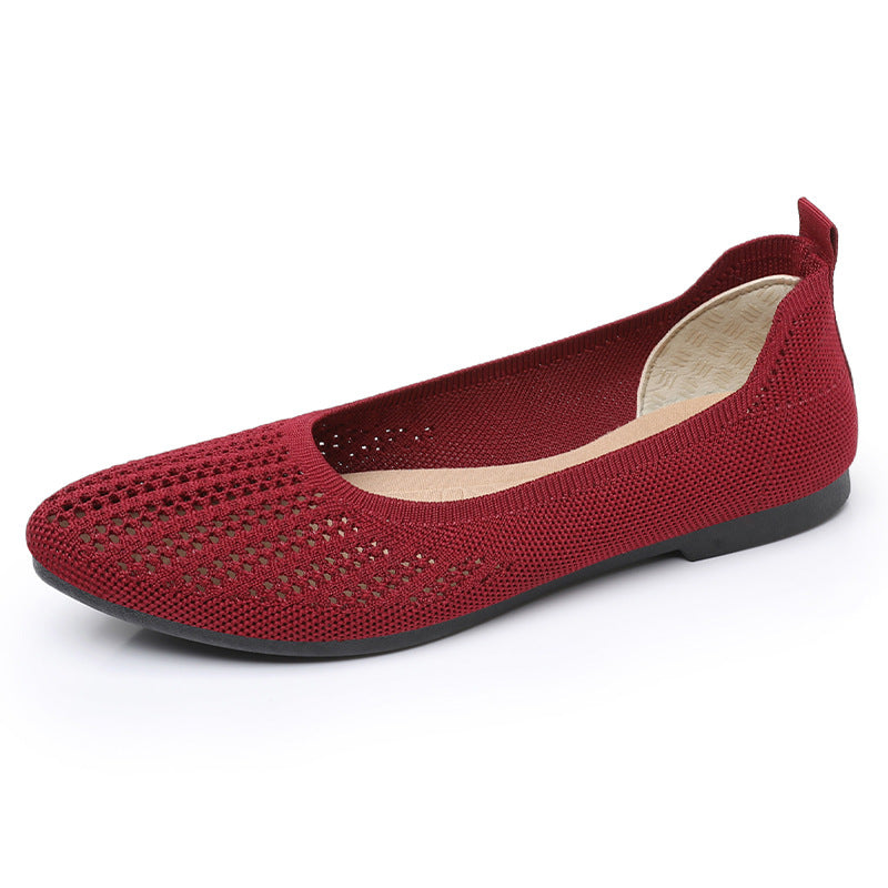 Damen Komfortable Ballerinas mit atmungsaktiver Netzstruktur und weichem Innenfutter