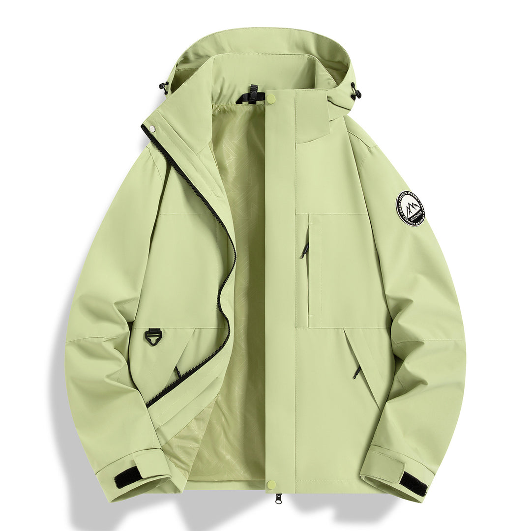 Damen Wasserfeste technische Kapuzenjacke mit verschweißten Nähten und verstellbaren Bündchen Shop Nory