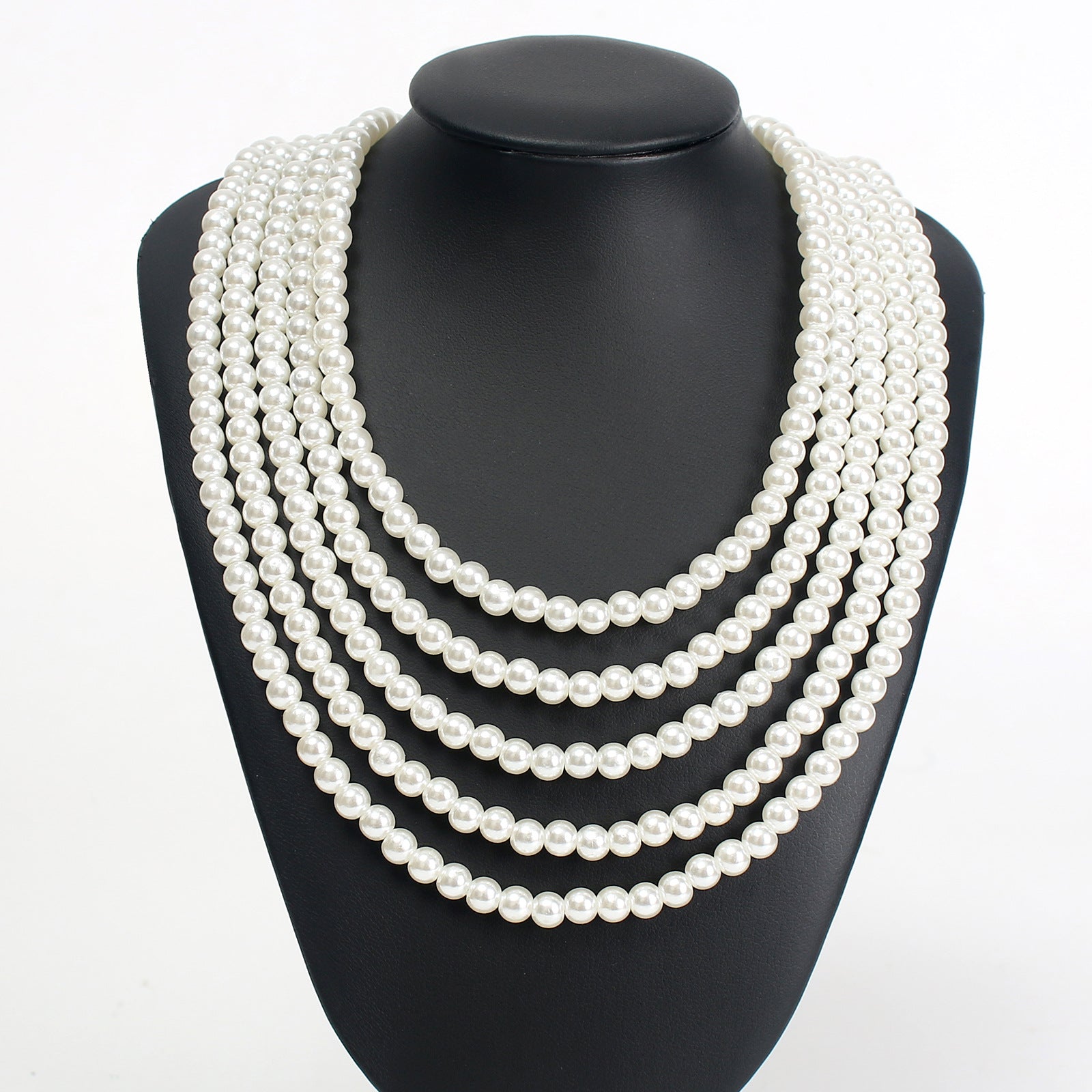 Damen klassische Perlenhalskette Shop Nory