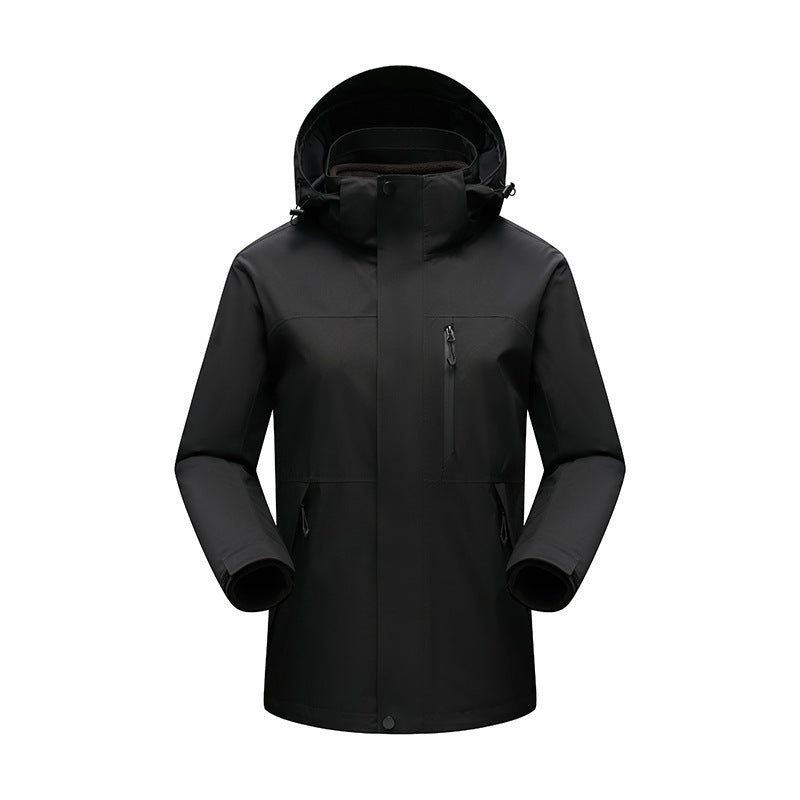 Herren Wasserabweisender Winterparka mit abnehmbarer Kapuze und getapten Nähten Shop Nory