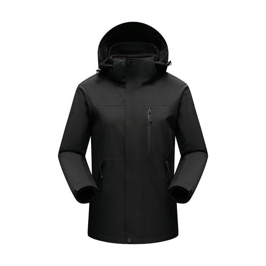 Herren Wasserabweisender Winterparka mit abnehmbarer Kapuze und getapten Nähten Shop Nory
