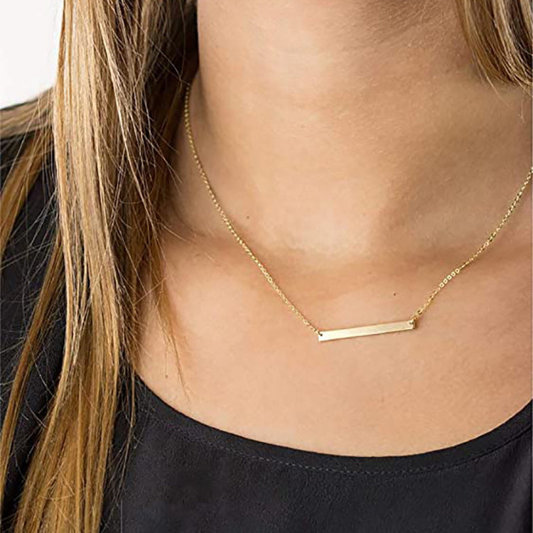 Damen personalisierte Namens-Halskette mit eleganter Gliederkette Shop Nory