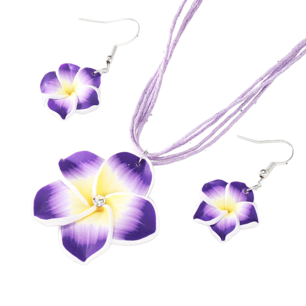Damen Schmuckset mit floralen Anhängern und eleganten Details Shop Nory