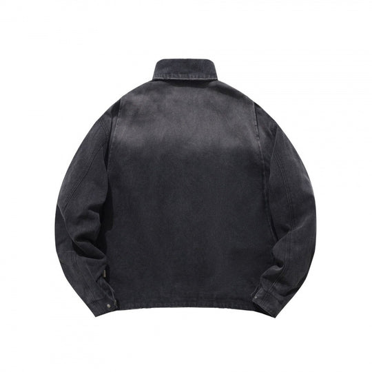 Herren Lockere Workerjacke aus weichem Canvas mit Reißverschluss Shop Nory