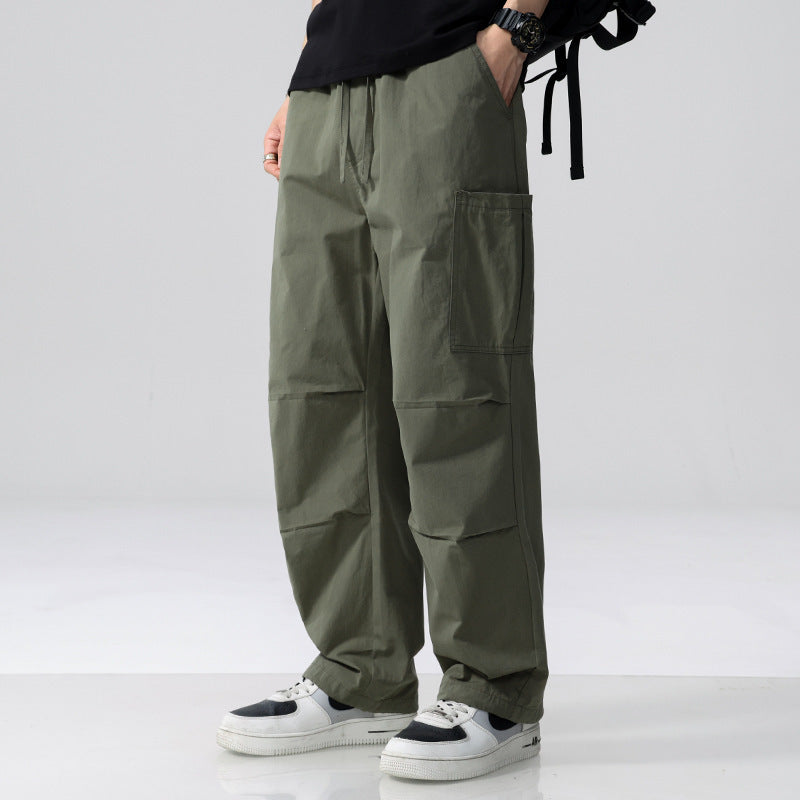 Herren Weite Cargohose im Utility‑Stil mit Kordelzug und aufgesetzten Beintaschen Shop Nory