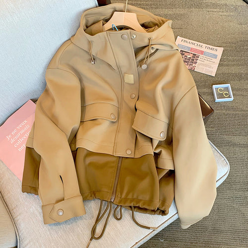 Damen Moderne Übergangsjacke mit hohem Kragen Shop Nory