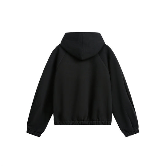 Unisex Leicht wattierte Kapuzen-Zipjacke im kastigen Boxy‑Cut Shop Nory