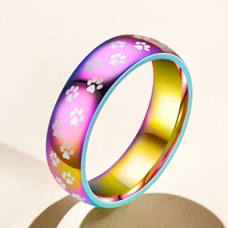 Damen Ring mit pfiffigem Pfotenmotiven Shop Nory