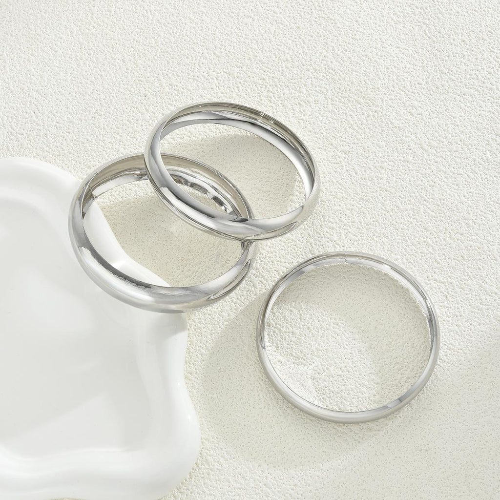 Damen Armreifen-Set mit geschwungenem und glänzendem Design Shop Nory