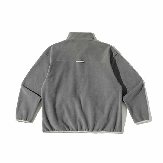 Unisex Fleece-Pullover mit halbhohem Reißverschluss, Kängurutasche und Collegestyle-Stick Shop Nory