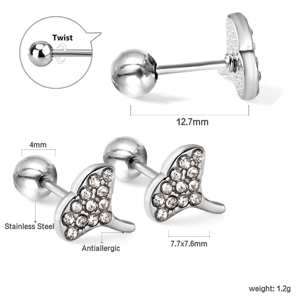 Damen Ohrstecker im schmetterlingsförmigen Design Shop Nory