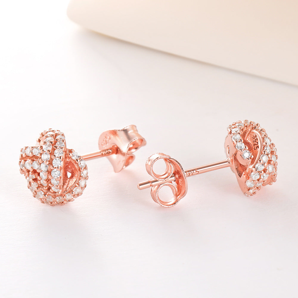 Damen Ohrstecker mit kunstvollem Zirkonia-Design Shop Nory