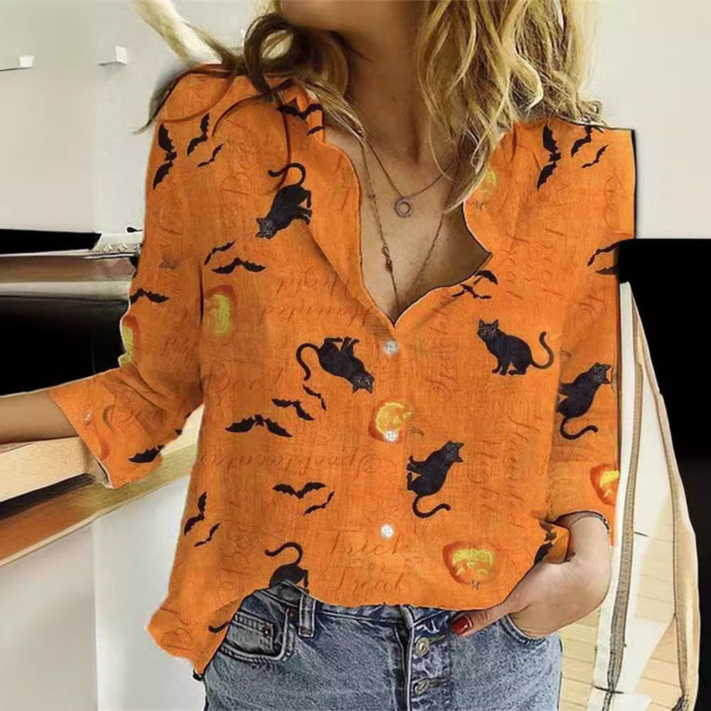 Damen Gemusterte Bluse Shop Nory