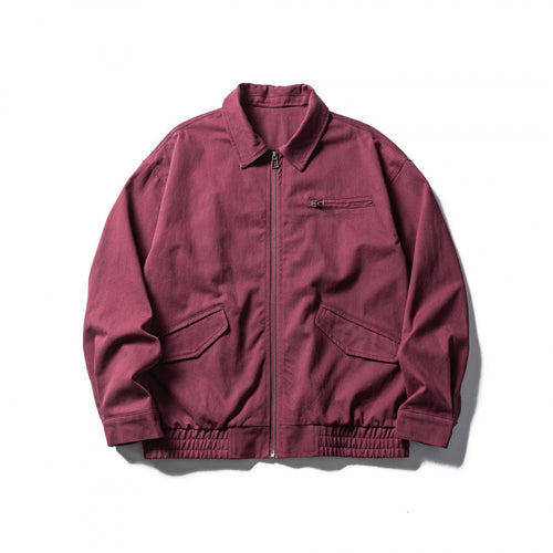 Herren Boxy-Workwear-Jacke mit durchgehendem Reißverschluss, aufgesetzten Pattentaschen und elastischem Bund Shop Nory