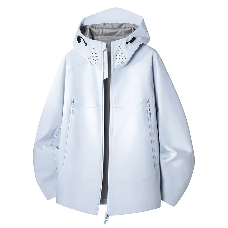 Damen Wasserdichte Softshell-Outdoorjacke mit minimalistischer Silhouette und Belüftungsperforation am Kragen Shop Nory