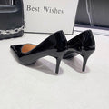 Damen elegante spitze High Heels mit glänzendem Finish