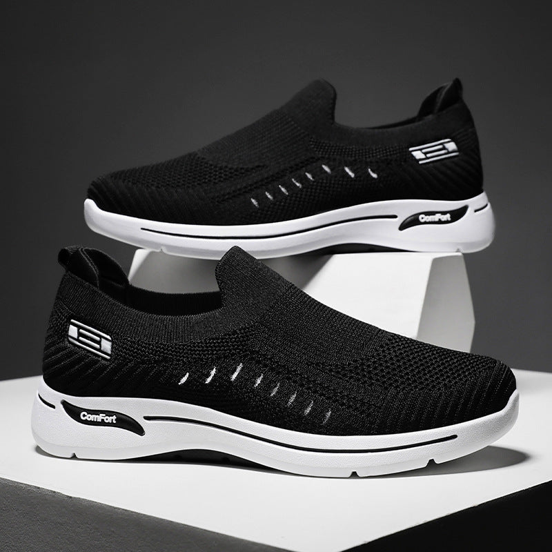 Damen nan ultraleichter gestrickter Slip-On Walking-Sneaker mit nahtlosem Sockenschaft und dämpfender EVA-Comfort-Zwischensohle Shop Nory