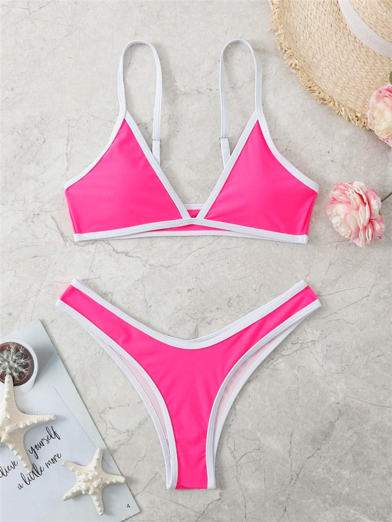 Damen Triangel-Bikini mit eleganter Naht und sportlichem Schnitt