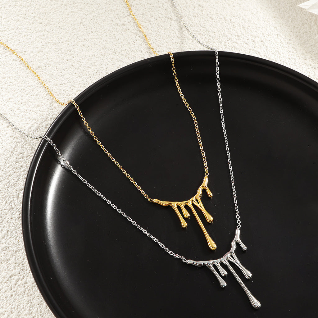 Damen moderne Kette mit kreativem und einzigartigem Tropfen-Design Shop Nory