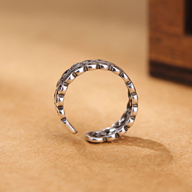 Damen Offener Ring mit verschnörkeltem Design Shop Nory
