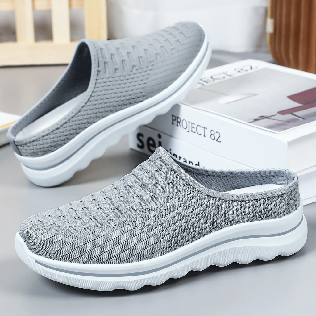 Damen Bequeme Slip-On Clogs mit atmungsaktiver Netzstruktur Shopnory