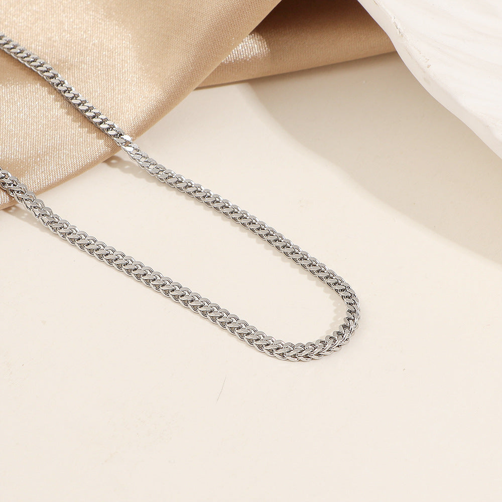 Damen klassische Curb Kette Halskette Shop Nory