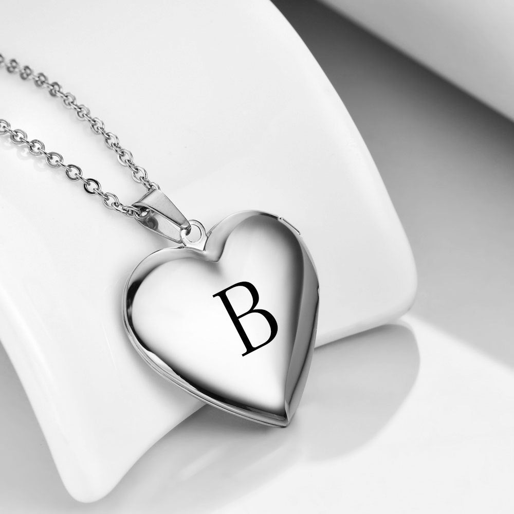 Damen Halskette mit personalisierbarem Herz-Anhänger Shop Nory