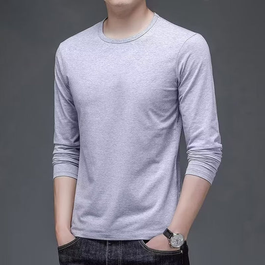 Herren Langarmshirt mit eleganter Textur Shop Nory