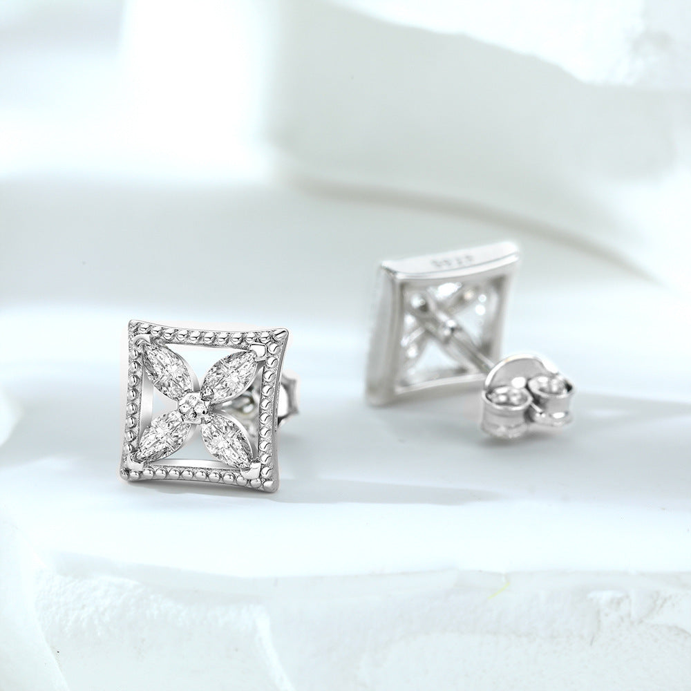 Damen Ohrringe mit funkelndem Diamantdesign Shop Nory