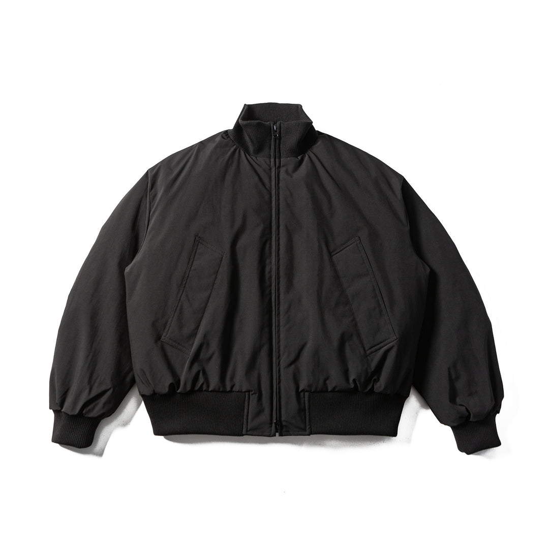 Herren Boxy wattierter Kurzblouson mit Rippenkragen und ergonomischen Eingrifftaschen Shop Nory