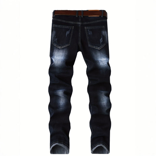 Herren Elegante Slim-Fit Jeans mit modischen Waschungseffekten Shop Nory