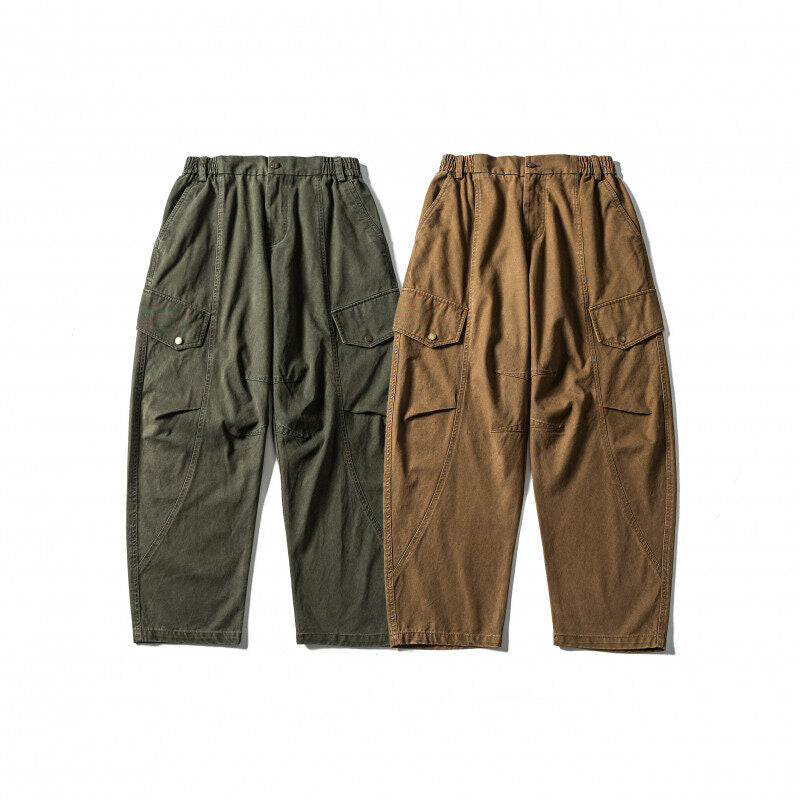 Herren Lässige Workwear-Cargohose mit Gummibund und aufgesetzten Klappentaschen Shop Nory