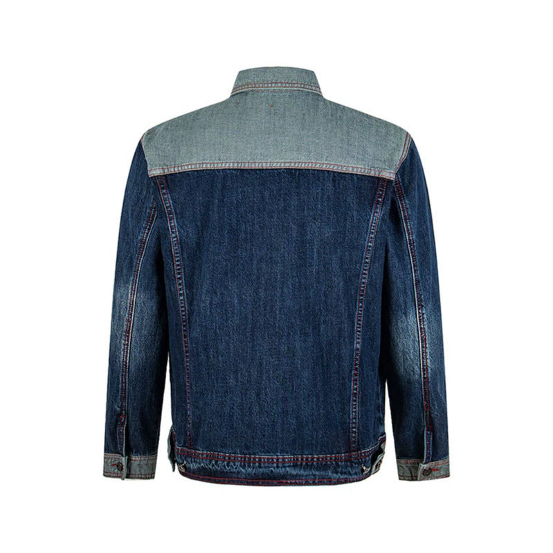 Herren Jeansjacke im Two-Tone-Look mit Kontrastnähten Shop Nory