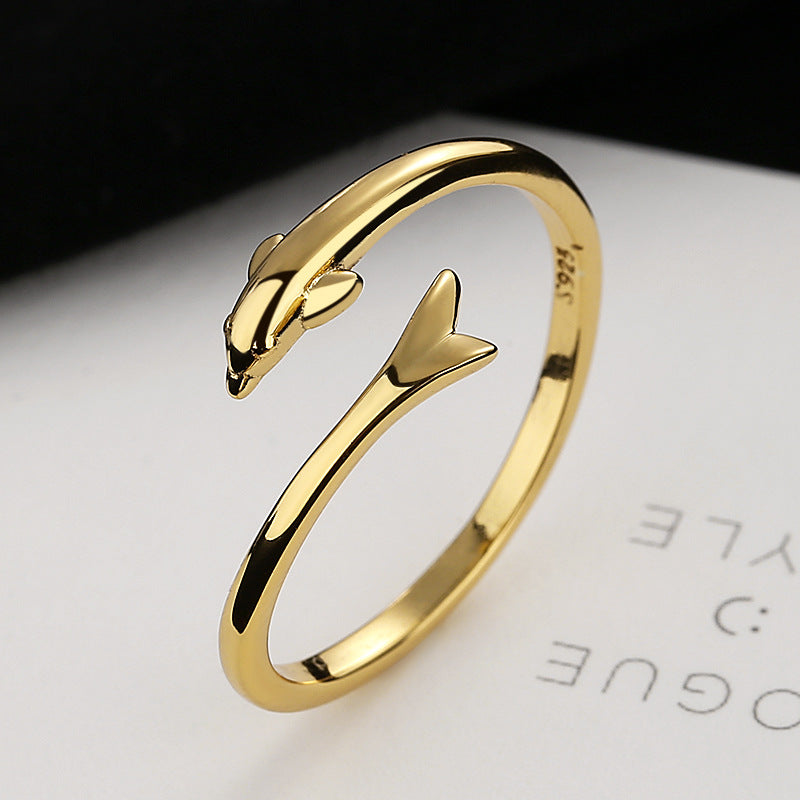 Damen Offener Ring mit elegantem Fuchsdesign Shop Nory