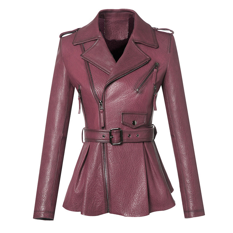 Damen Trendige Lederjacke Shop Nory