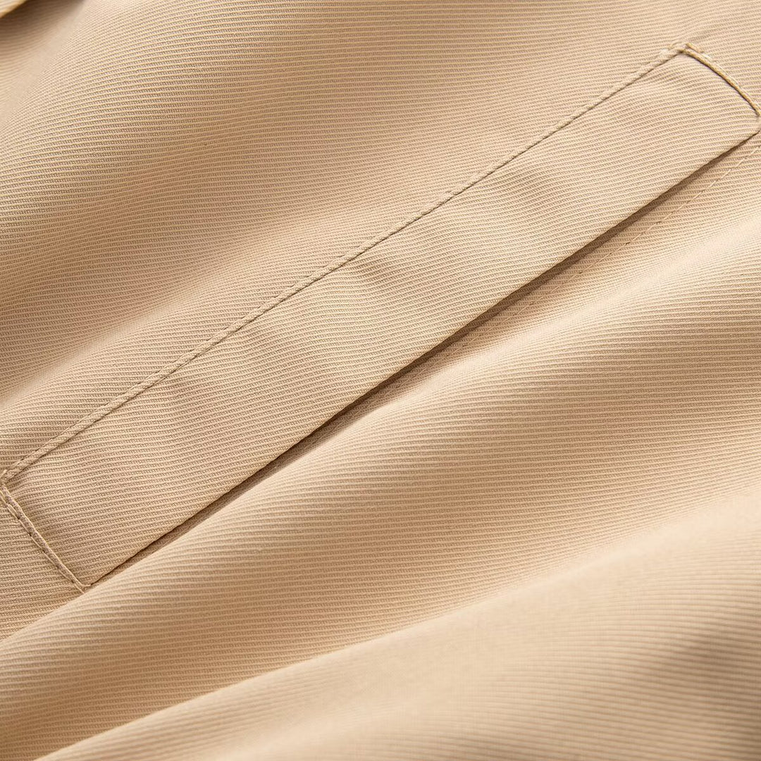 Damen Leichte Übergangsjacke mit Tunnelzug-Taillierung und Stehkragen Shop Nory