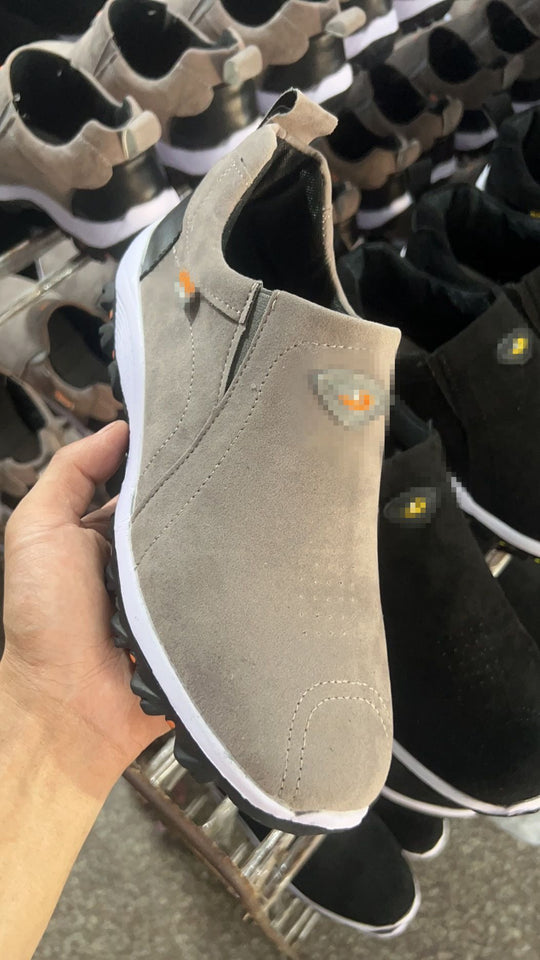 Damen Slip-On Sneaker aus Veloursimitat mit elastischen Seiteneinsätzen und profilierter Gummilaufsohle Shop Nory