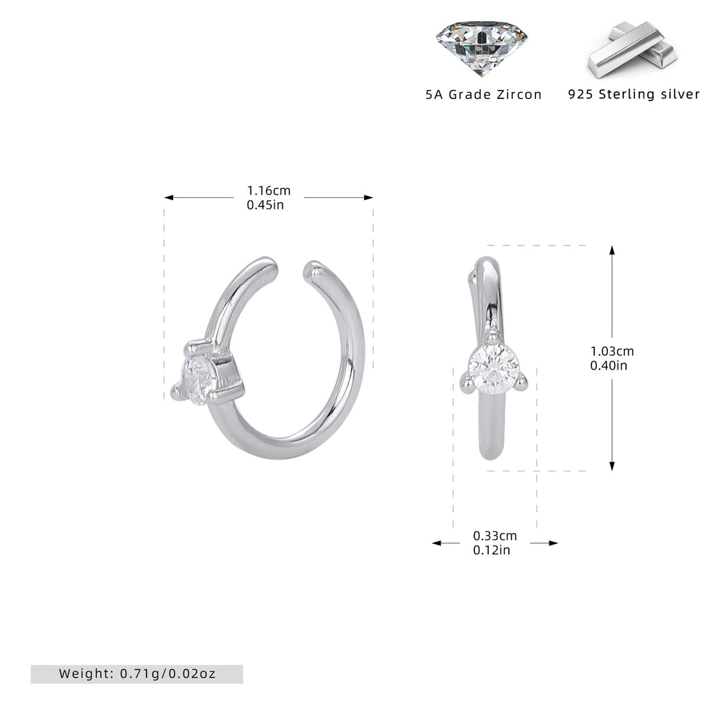 Damen Ohrhänger mit funkelndem 5A Zirkon aus hochwertigem 925 Sterling Silber Shop Nory