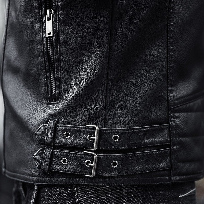 Herren Modische Bikerjacke aus Kunstleder Shop Nory 1787738599
