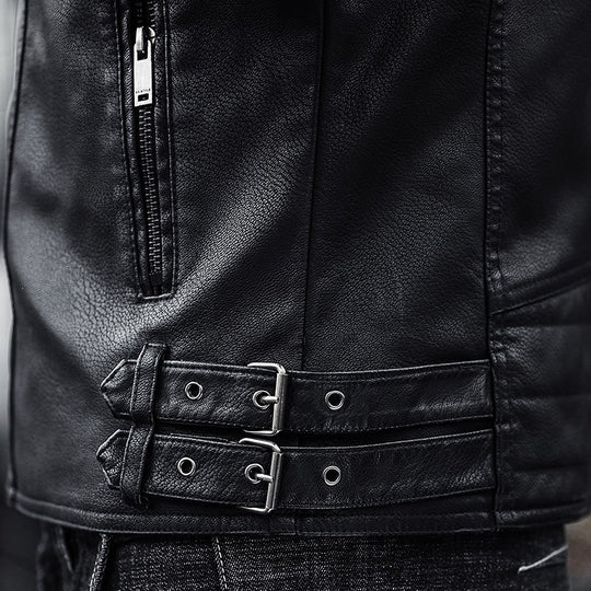 Herren Modische Bikerjacke aus Kunstleder Shop Nory 1787738599