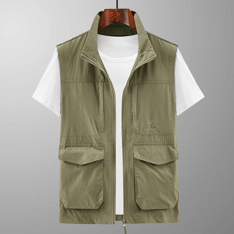 Herren Multifunktionale Outdoor-Weste mit praktischen Taschen Shop Nory