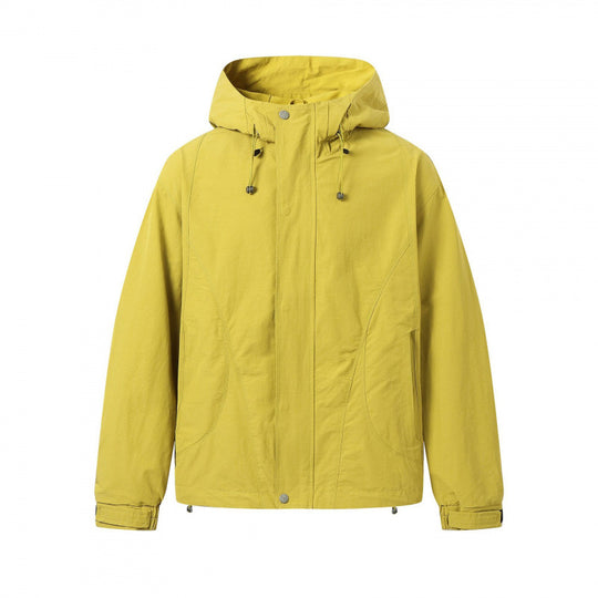 Unisex Kurz geschnittene Kapuzenjacke im technischen Outdoor‑Style mit Kordelzug, verdeckter Frontleiste und verstellbaren Bündchen Shop Nory