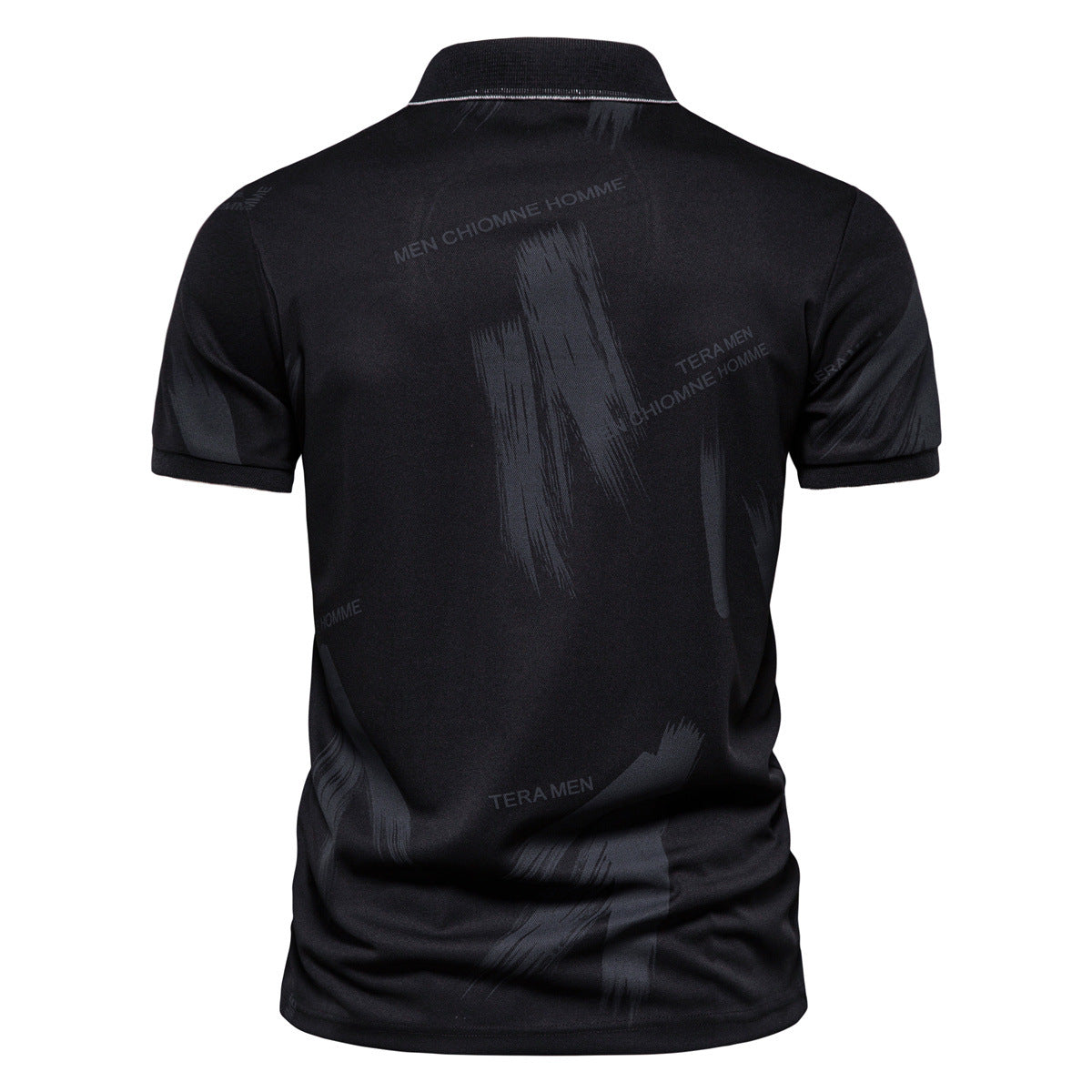 Herren Polo-Shirt mit modernem Grafikdesign und atmungsaktiver Baumwollmischung Shopnory